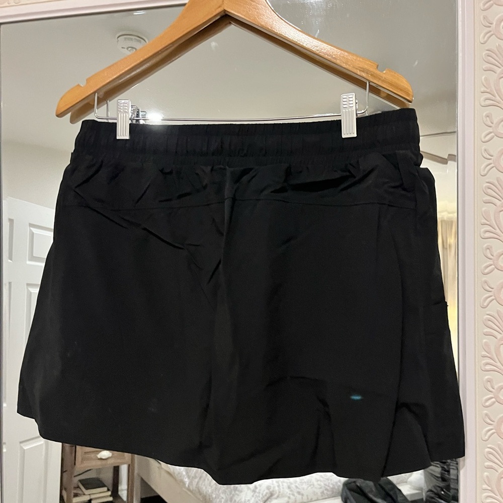 Black Drawstring Skort - Picture 2 of 5